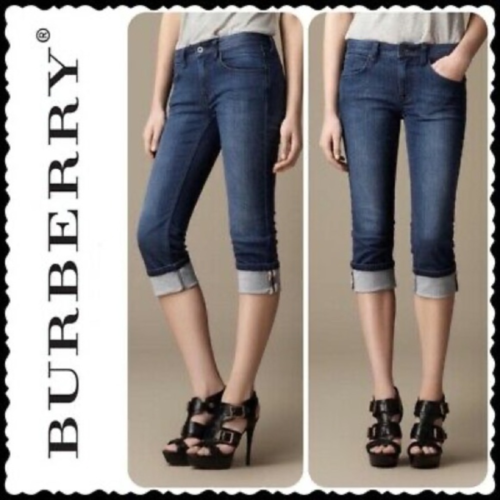 Burberry cropped jeans size 27